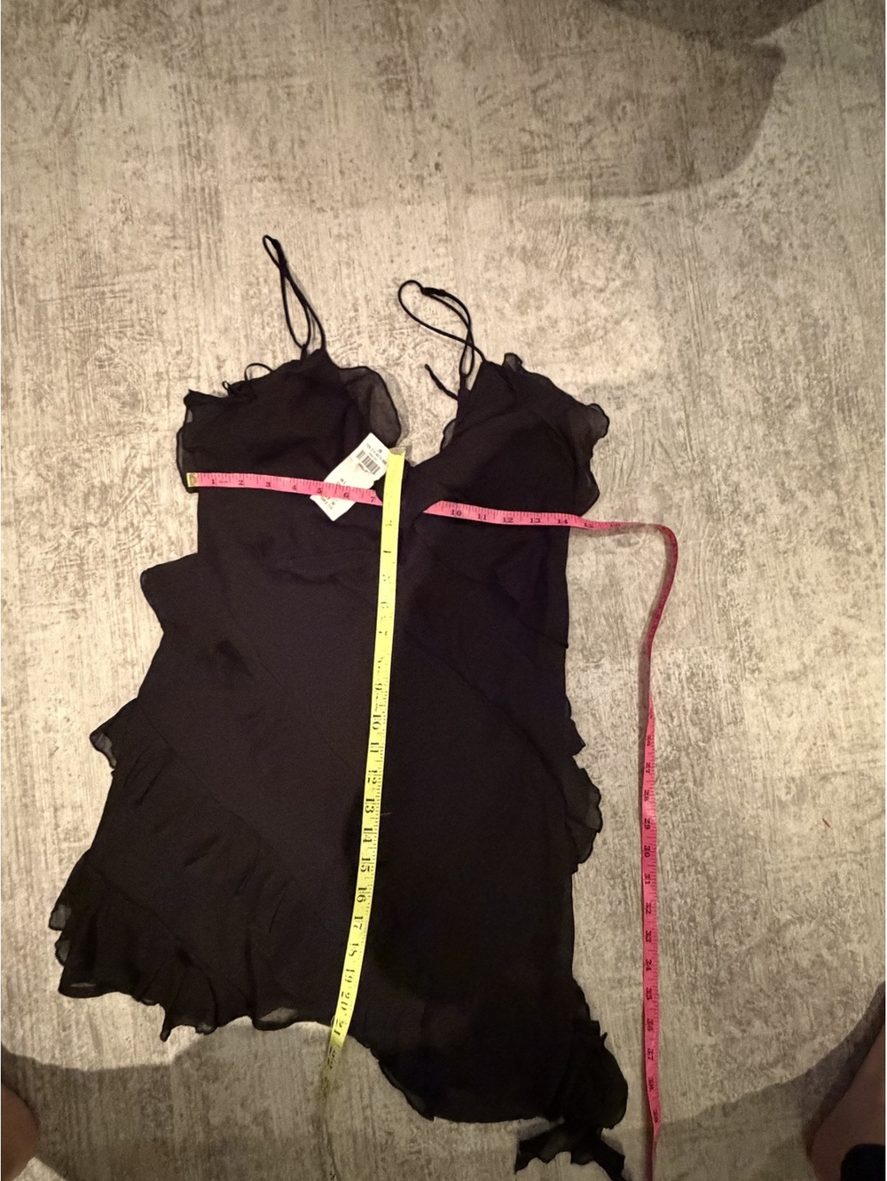 NWT Abercrombie and fitch Spaghetti Strap Ruffle Mini Dress small petite - Picture 5 of 6